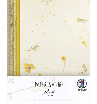 Papier Nature "Mary" 11 feuilles 23x 33cm