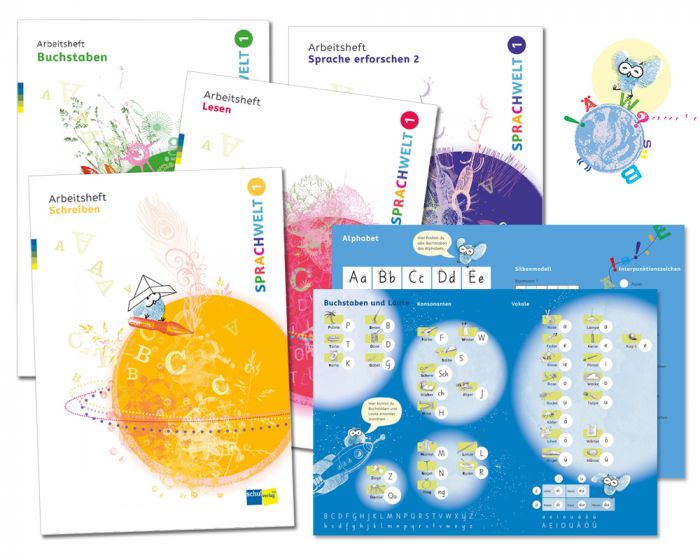 Sprachwelt 1, 4 Arbeitshefte und Forschungsbogen