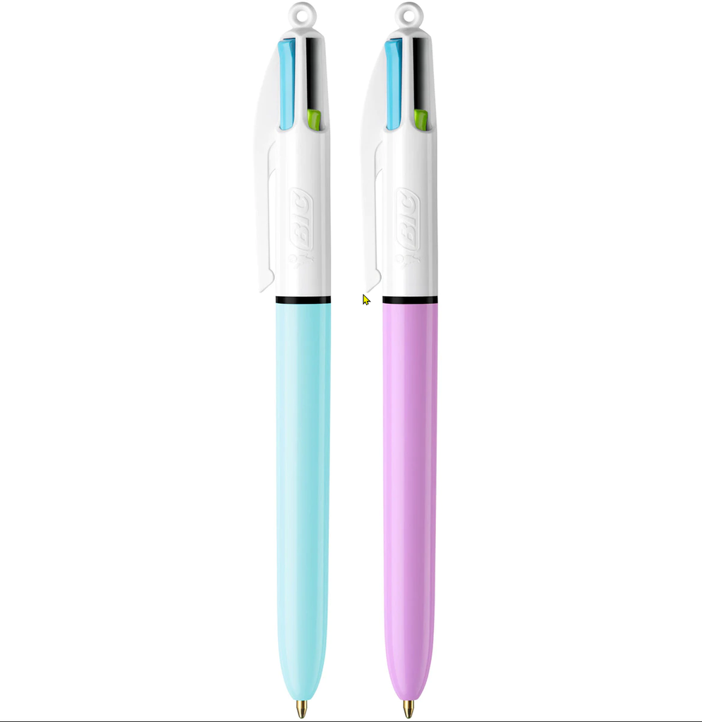 Stylo Bic 4 couleurs - pastel