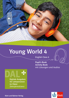 Young World 4. Digitale Ausgabe für Lehrpersonen. Pupil's Book und Activity Book, mit Lösungen und Audios