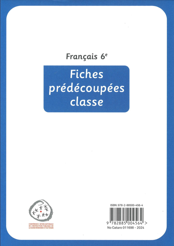 Français 6e fiches pré-découpées classe (CATARO 011698)