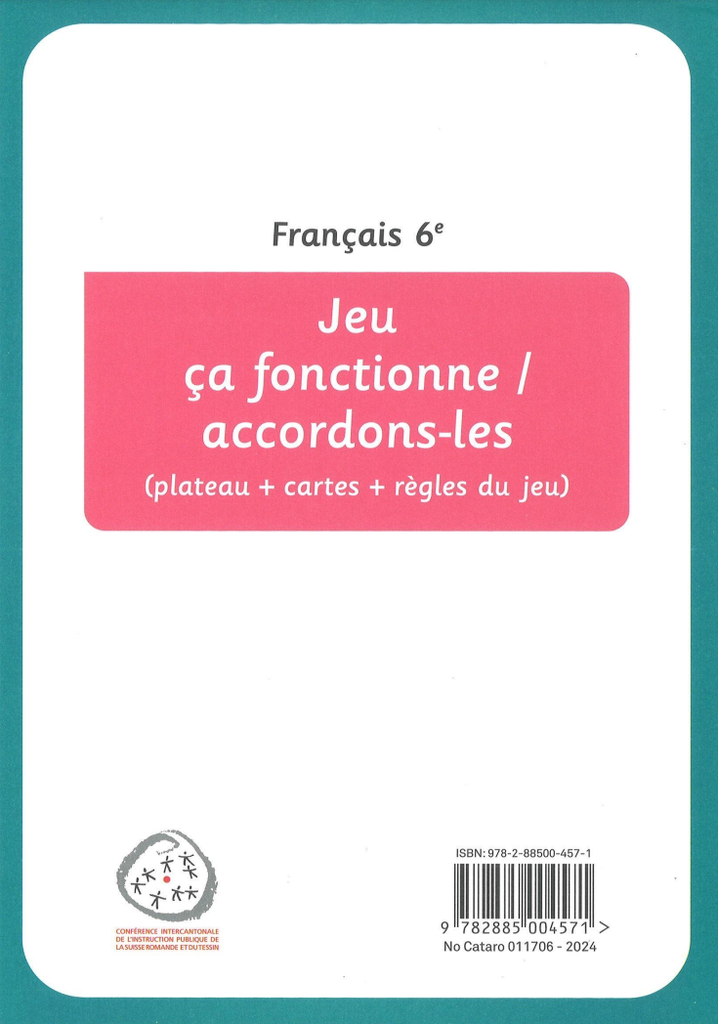 Français 6e  jeu (plan de jeux + cartes) (CATARO 011706)