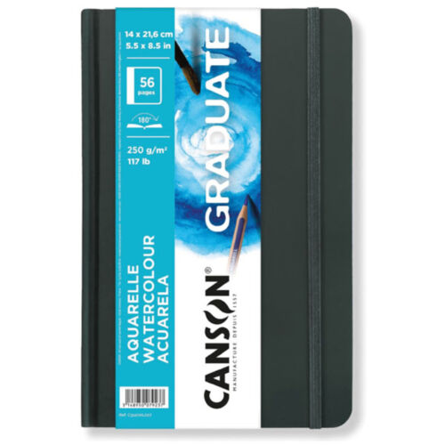  Canson Skizzenbuch Graduate Aquarelle 14 x 21.6cm 56 Seiten 250g/m2