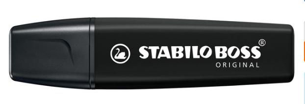 STABILO BOSS marqueur noir