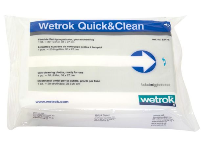 Lingettes de nettoyage Wetrok  Quick & Clean (Pq de 20 pces)