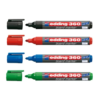 Whiteboardmarker edding 360, Sortiment 4 Farben