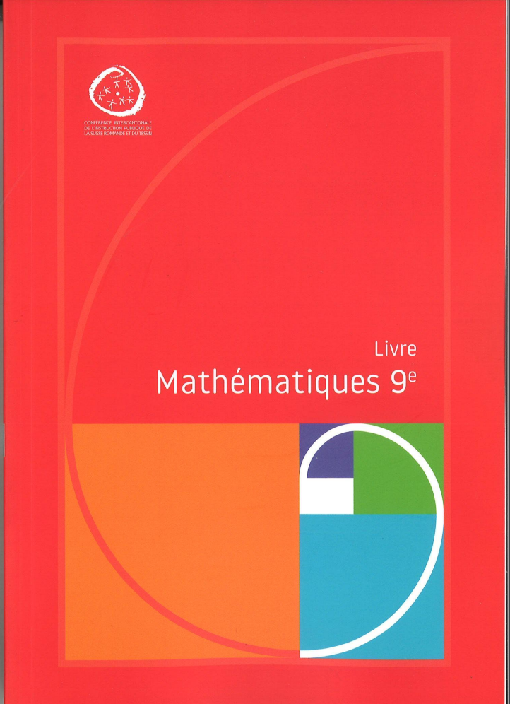 Mathématiques 9e Harmos, livre d’élève Edition 2024 (CATARO 023052)