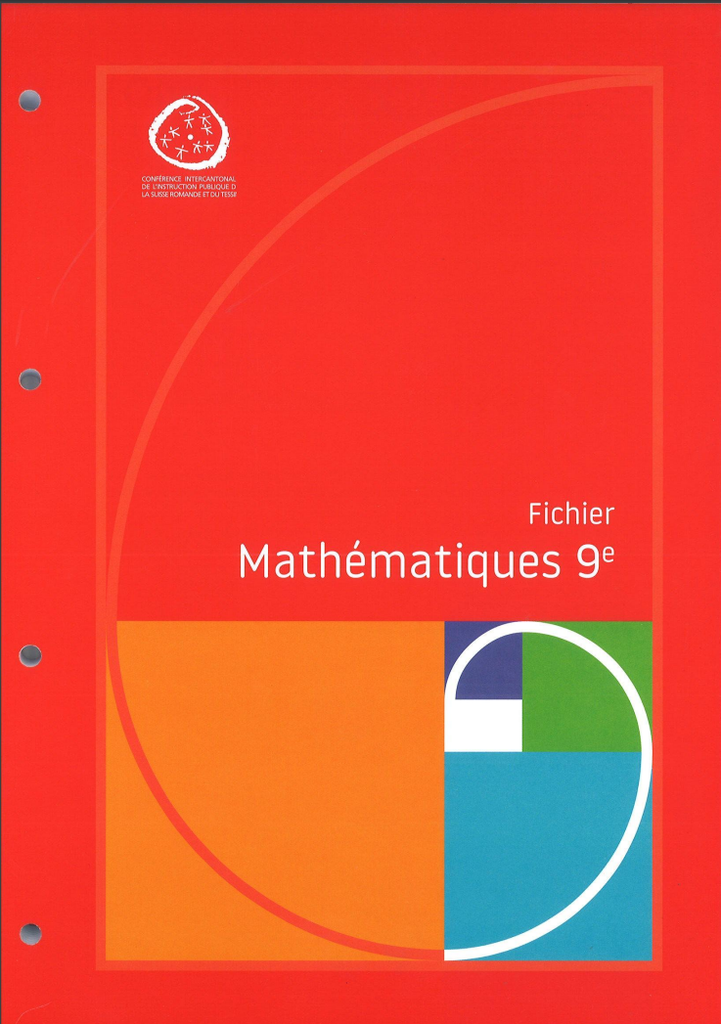 Mathématiques 9e Harmos, fichier d’élève Edition 2024  (CATARO 023060)