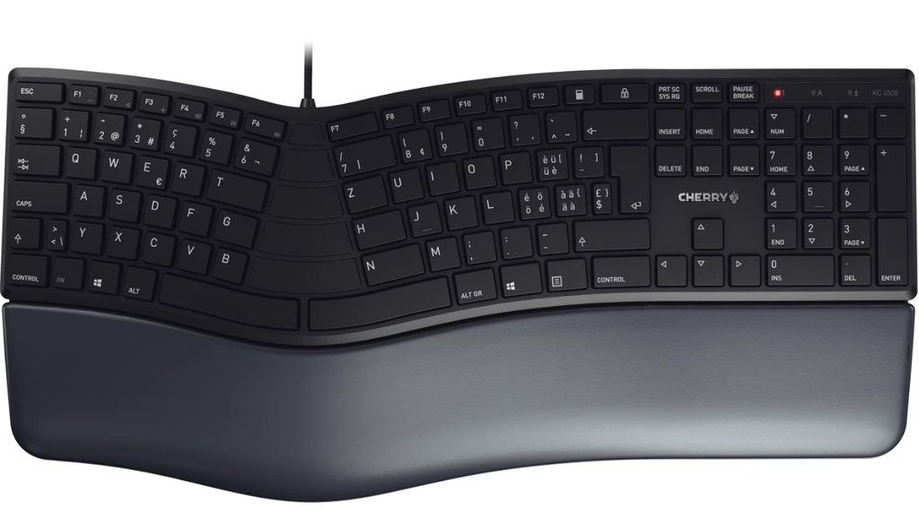 Tastatur KC 4500 ERGO CH-Layout Schwarz