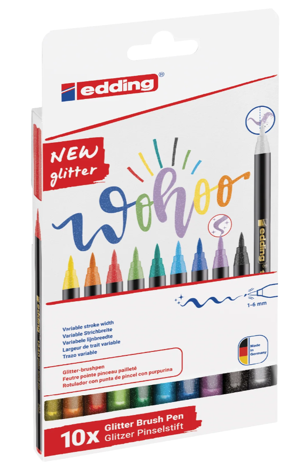 Pinselstift edding 1340 Glitzer 10er-Set