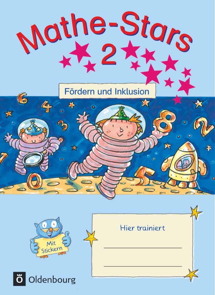 Mathe-Stars, Fördern und Inklusion 2. Schuljahr, Übungsheft mit Lösungen