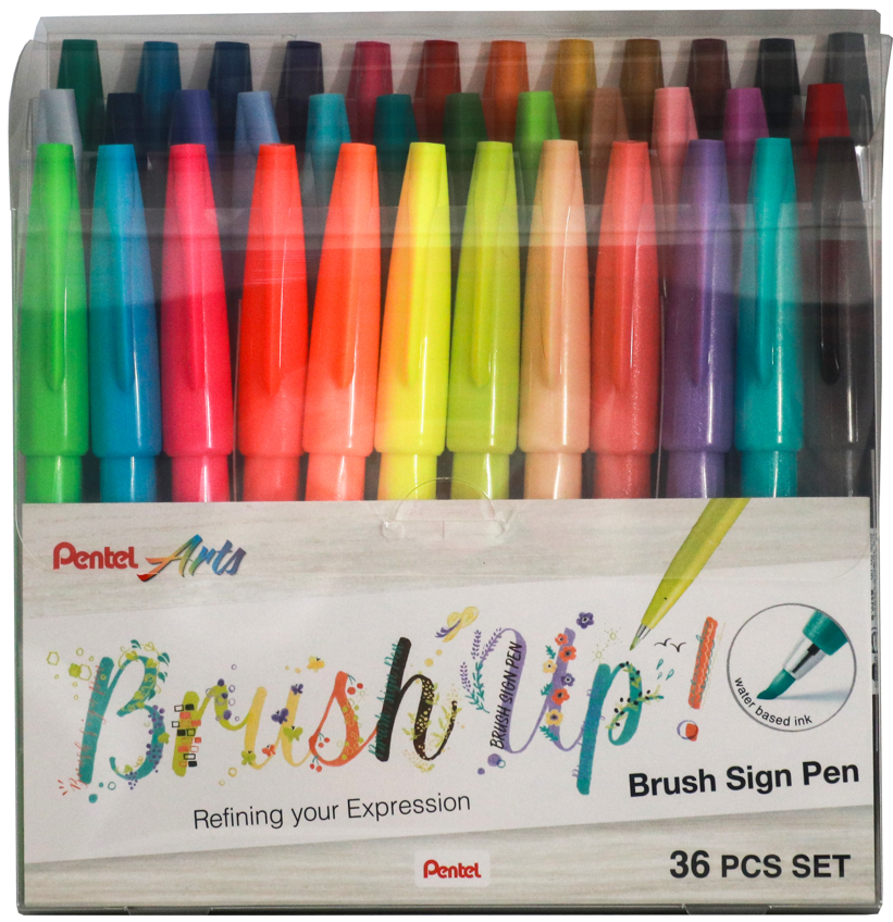 Faserschreiber «Brush Sign Pen», Set 36 Stück