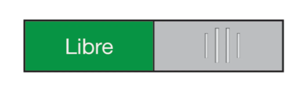 Türschild 27,4x102mm 314.082 Alu, Libre-Occupée