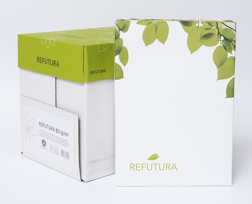 Papier photocopies A4 80g/m2 Refutura, Box de 2'500 fles