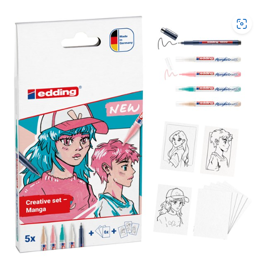 Acrylmarker Set edding à 5 Stück Manga  (5300-1800)