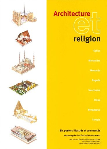 [27178] Architecte et religion 6 posters didactiques illustrées