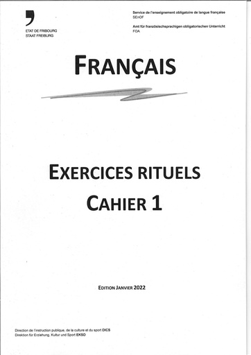 [11725] Exercices rituels de français 9 cahier No 1