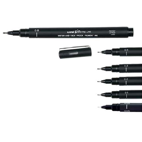 Fineliner Uni-ball PIN noir