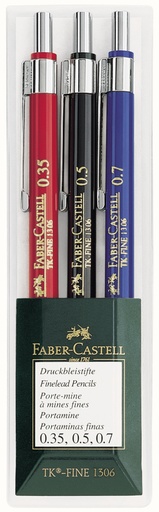 [67.203] Set aus 3 Faber-Castell-Druckbleistiften (0.35 / 0.5 / 0.7)