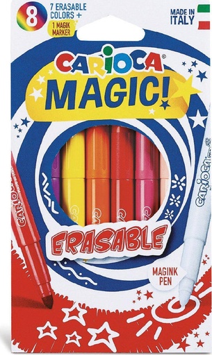 [91.163] Feutres Carioca Erasable Magic 8 couleurs