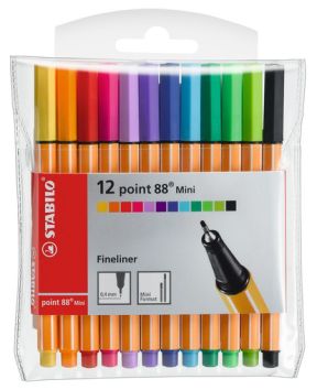 Fineliner Stabilo Point 88 Mini, Sortiment