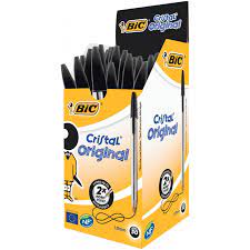 Stylo à bille Bic Cristal emballage 50 pièces