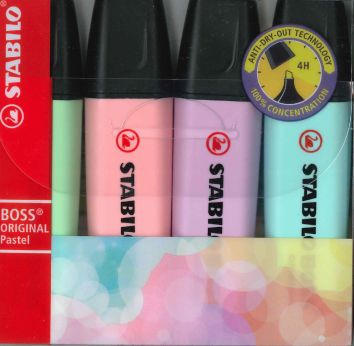 Surligneur Stabilo Boss Pastel assortiment