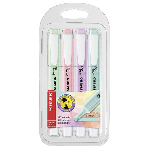 Surligneur Stabilo swing cool Pastel assortiment