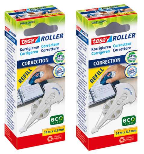 Recharge correcteur en roller tesa® 14m