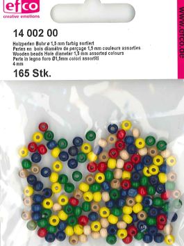 Perles en bois ø 4 mm 165 pièces