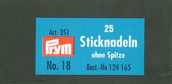 Sticknadeln stumpf 25 Stück