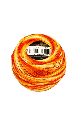 Perlgarn DMC No 8 ombré - 80 m