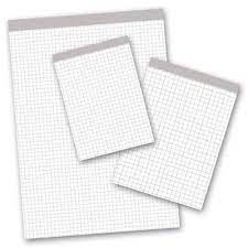 Bloc notes quadrillé 4mm (100 fles)