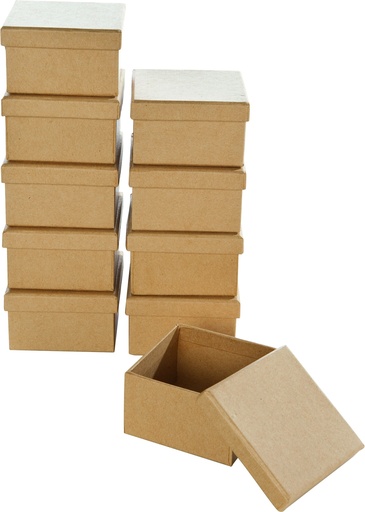 [95.903] Boîtes en carton 7.5 x 7.5 x 4.5 cm (10 pièces)