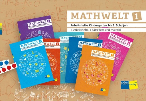 [978-3-292-00851-0] Mathwelt 1, 6 Arbeitshefte und Rätselheft  (inkl. 384 Strategie-Karten, 64 Anzahl-/Zahlenkarten, Punktestreifen, Punktefelder)