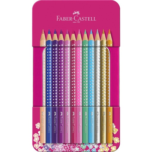 [67.990] Crayons en couleur Sparkle 12 couleurs