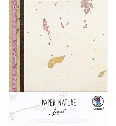 [94.843] Papier Nature "Leaves" 11 feuilles 23x 33cm