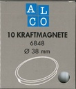 [67.151.01] Kraftmagnete Ø 38 mm rot  (10 Stück)