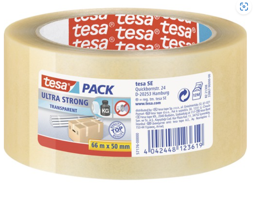 [89.108.650] Verpackungsklebeband tesa® Ultra Strong transparent 66 m : 50 mm