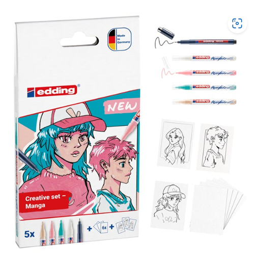 [91.708] Acrylmarker Set edding à 5 Stück Manga  (5300-1800)