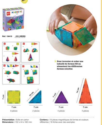 [90.504] Jeu magnétique figures 36 pièces  Apli