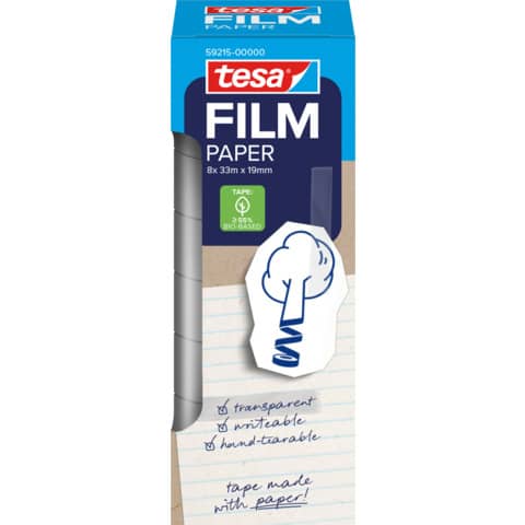 [68.320] Klebeband tesa® Transparentpapier 33 m: 19 mm (8 Stück)
